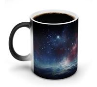 HETVBNS Night Sky Outer Space Ceramic Mug 12 Oz Thermochromic Mug Funny Mugs Magic Funny Art Mug Heat Changing Coffee Cup Novelty Gifts for Family Friends Birthday Aniversary