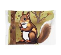 HETVBNS Nut-eating Squirrel Tapestry Wall Hanging - 60"x90" Aesthetic Tapestries Soft Polyester Wall Art Decor Large Tapestry for Bedroom Living Room Dorm Backdrop, Hanging Kit Included