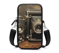 HETVBNS Old Camera Cell Phone Bag with Detachable Strap, Aesthetic Mini Sling Bag Small Crossbody Bag for Phone