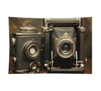 HETVBNS Old Camera Tapestry Wall Hanging - 60"x90" Aesthetic Tapestries Soft Polyester Wall Art Decor Large Tapestry for Bedroom Living Room Dorm Backdrop, Hanging Kit Included