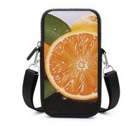 HETVBNS Orange Cell Phone Bag with Detachable Strap, Aesthetic Mini Sling Bag Small Crossbody Bag for Phone