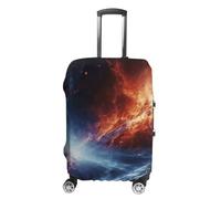 HETVBNS Outer Space Stars Luggage Cover, Elastic Luggage Protector Fits 19-32in Suitcases, Washable & Anti-Scratch Suitcase Cover for Men Women, style, Small, Classic