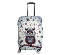 HETVBNS Owl Tree Branches Luggage Cover, Elastic Luggage Protector Fits 19-32in Suitcases, Washable & Anti-Scratch Suitcase Cover for Men Women, style, M, Classic