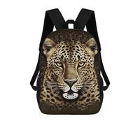 HETVBNS Patterned Leopard Head Backpack for Women Men, Durable 600D Polyester Bookbag with Large Capacity, Lightweight 17 Inch Laptop Backpack Minimalism Casual Daypack for Work, Travel