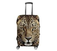 HETVBNS Patterned Leopard Head Luggage Cover, Elastic Luggage Protector Fits 19-32in Suitcases, Washable & Anti-Scratch Suitcase Cover for Men Women, style, XL, Classic