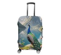 HETVBNS Peacock Luggage Cover, Elastic Luggage Protector Fits 19-32in Suitcases, Washable & Anti-Scratch Suitcase Cover for Men Women, style, XL, Classic