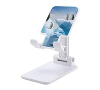 HETVBNS Penguins On The Iceberg Phone Stand for Desk - Adjustable & Foldable Tablet Stand Portable Cell Phone Stand Holder Compatible with 4-13" Smartphones, Tablets