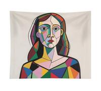 HETVBNS Pensive Woman Tapestry Wall Hanging - 50"x60" Aesthetic Tapestries Soft Polyester Wall Art Decor Large Tapestry for Bedroom Living Room Dorm Backdrop, Hanging Kit Included