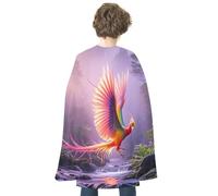 HETVBNS Phoenix Is Flying Halloween Cape Reversible Cosplay Costume Party Cloak for Masquerade, Christmas, Role Play