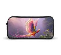 HETVBNS Phoenix Is Flying Pencil Case Large Capacity Zipper Pouch, Durable Pencil Box Organizer, Portable Small Cosmetic Bag for Office, Travel