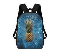 HETVBNS Pineapple in The Pool Backpack for Women Men, Durable 600D Polyester Bookbag with Large Capacity, Lightweight 17 Inch Laptop Backpack Minimalism Casual Daypack for Work, Travel