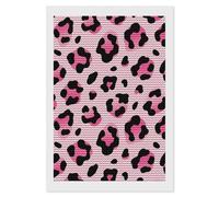 HETVBNS Pink Leopard Diamond Painting Kits for Adults, Full Round Drill DIY Diamond Art for Beginners, 5D Gem Art and Crafts for Home Wall Decor 8"x12"