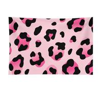 HETVBNS Pink Leopard Tapestry Wall Hanging - 40"x60" Aesthetic Tapestries Soft Polyester Wall Art Decor Large Tapestry for Bedroom Living Room Dorm Backdrop, Hanging Kit Included