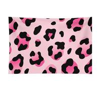HETVBNS Pink Leopard Tapestry Wall Hanging - 60"x90" Aesthetic Tapestries Soft Polyester Wall Art Decor Large Tapestry for Bedroom Living Room Dorm Backdrop, Hanging Kit Included
