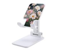 HETVBNS Plant Floral Flowers Phone Stand for Desk - Adjustable & Foldable Tablet Stand Portable Cell Phone Stand Holder Compatible with 4-13" Smartphones, Tablets