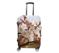 HETVBNS Plum Tree Blossom Luggage Cover, Elastic Luggage Protector Fits 19-32in Suitcases, Washable & Anti-Scratch Suitcase Cover for Men Women, style, Small, Classic