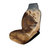 HETVBNS Prairie Lion Breathable Car Seat Cover Front Car Seat Protector with Elastic Edge Car Seat Pads Car Interior Accessories Fits SUV