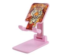 HETVBNS Prosperity in The Year of The Tiger Phone Stand for Desk - Adjustable & Foldable Tablet Stand Portable Cell Phone Stand Holder Compatible with 4-13" Smartphones, Tablets
