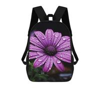 HETVBNS Purple Daisy Backpack for Women Men, Durable 600D Polyester Bookbag with Large Capacity, Lightweight 17 Inch Laptop Backpack Minimalism Casual Daypack for Work, Travel