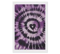 HETVBNS Purple Tie Dye Diamond Painting Kits for Adults, Full Round Drill DIY Diamond Art for Beginners, 5D Gem Art and Crafts for Home Wall Decor 8"x12"