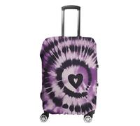 HETVBNS Purple Tie Dye Luggage Cover, Elastic Luggage Protector Fits 19-32in Suitcases, Washable & Anti-Scratch Suitcase Cover for Men Women, style, XL, Classic