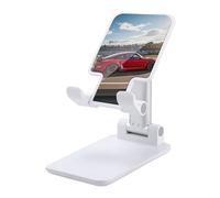HETVBNS Rapid Sports Car Phone Stand for Desk - Adjustable & Foldable Tablet Stand Portable Cell Phone Stand Holder Compatible with 4-13" Smartphones, Tablets