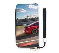 HETVBNS Rapid Sports Car Wallet, Elegant Wristlet Wallet with Multi-Card Slots, PU Leather Long Purse for Women, Men