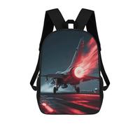 HETVBNS Red Flame Fighter Backpack for Women Men, Durable 600D Polyester Bookbag with Large Capacity, Lightweight 17 Inch Laptop Backpack Minimalism Casual Daypack for Work, Travel