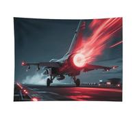 HETVBNS Red Flame Fighter Tapestry Wall Hanging - 30"x40" Aesthetic Tapestries Soft Polyester Wall Art Decor Large Tapestry for Bedroom Living Room Dorm Backdrop, Hanging Kit Included