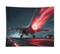 HETVBNS Red Flame Fighter Tapestry Wall Hanging - 50"x60" Aesthetic Tapestries Soft Polyester Wall Art Decor Large Tapestry for Bedroom Living Room Dorm Backdrop, Hanging Kit Included
