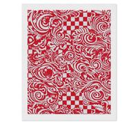 HETVBNS Red White Diamond Painting Kits for Adults, Full Round Drill DIY Diamond Art for Beginners, 5D Gem Art and Crafts for Home Wall Decor 16"x20"