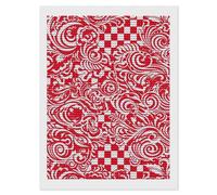 HETVBNS Red White Diamond Painting Kits for Adults, Full Round Drill DIY Diamond Art for Beginners, 5D Gem Art and Crafts for Home Wall Decor 12"x16"