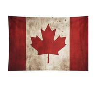HETVBNS Retro Canada Flag Tapestry Wall Hanging - 40"x60" Aesthetic Tapestries Soft Polyester Wall Art Decor Large Tapestry for Bedroom Living Room Dorm Backdrop, Hanging Kit Included