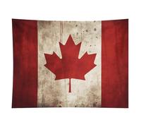 HETVBNS Retro Canada Flag Tapestry Wall Hanging - 60"x80" Aesthetic Tapestries Soft Polyester Wall Art Decor Large Tapestry for Bedroom Living Room Dorm Backdrop, Hanging Kit Included