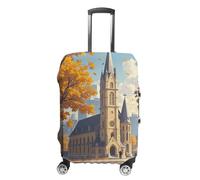 HETVBNS Retro Tourism Luggage Cover, Elastic Luggage Protector Fits 19-32in Suitcases, Washable & Anti-Scratch Suitcase Cover for Men Women, style, M, Classic