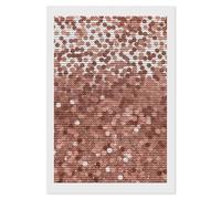 HETVBNS Rose Gold Glitter Diamond Painting Kits for Adults, Full Round Drill DIY Diamond Art for Beginners, 5D Gem Art and Crafts for Home Wall Decor 8"x12"