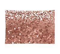 HETVBNS Rose Gold Glitter Tapestry Wall Hanging - 60"x90" Aesthetic Tapestries Soft Polyester Wall Art Decor Large Tapestry for Bedroom Living Room Dorm Backdrop, Hanging Kit Included