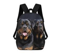 HETVBNS Rottweiler Wallpaper Backpack for Women Men, Durable 600D Polyester Bookbag with Large Capacity, Lightweight 17 Inch Laptop Backpack Minimalism Casual Daypack for Work, Travel