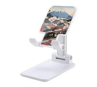 HETVBNS Sakura Train Phone Stand for Desk - Adjustable & Foldable Tablet Stand Portable Cell Phone Stand Holder Compatible with 4-13" Smartphones, Tablets