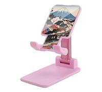 HETVBNS Sakura Train Phone Stand for Desk - Adjustable & Foldable Tablet Stand Portable Cell Phone Stand Holder Compatible with 4-13" Smartphones, Tablets