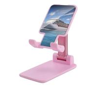 HETVBNS Seaside Cruise Ship Phone Stand for Desk - Adjustable & Foldable Tablet Stand Portable Cell Phone Stand Holder Compatible with 4-13" Smartphones, Tablets