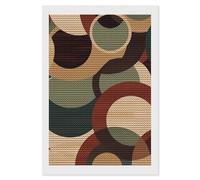 HETVBNS Shapes and Circles Diamond Painting Kits for Adults, Full Round Drill DIY Diamond Art for Beginners, 5D Gem Art and Crafts for Home Wall Decor 8"x12"