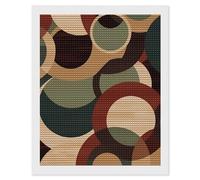 HETVBNS Shapes and Circles Diamond Painting Kits for Adults, Full Round Drill DIY Diamond Art for Beginners, 5D Gem Art and Crafts for Home Wall Decor 16"x20"