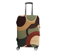 HETVBNS Shapes And Circles Luggage Cover, Elastic Luggage Protector Fits 19-32in Suitcases, Washable & Anti-Scratch Suitcase Cover for Men Women, style, M, Classic