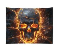 HETVBNS Shattering of Skull Tapestry Wall Hanging - 30"x40" Aesthetic Tapestries Soft Polyester Wall Art Decor Large Tapestry for Bedroom Living Room Dorm Backdrop, Hanging Kit Included