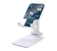 HETVBNS Sheep in The Night Phone Stand for Desk - Adjustable & Foldable Tablet Stand Portable Cell Phone Stand Holder Compatible with 4-13" Smartphones, Tablets