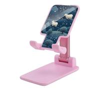 HETVBNS Sheep in The Night Phone Stand for Desk - Adjustable & Foldable Tablet Stand Portable Cell Phone Stand Holder Compatible with 4-13" Smartphones, Tablets