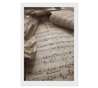 HETVBNS Sheet Music Diamond Painting Kits for Adults, Full Round Drill DIY Diamond Art for Beginners, 5D Gem Art and Crafts for Home Wall Decor 8"x12"