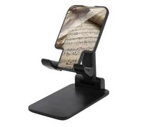 HETVBNS Sheet Music Phone Stand for Desk - Adjustable & Foldable Tablet Stand Portable Cell Phone Stand Holder Compatible with 4-13" Smartphones, Tablets