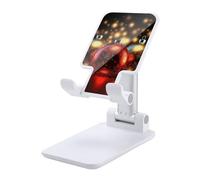 HETVBNS Shining Light Ball Phone Stand for Desk - Adjustable & Foldable Tablet Stand Portable Cell Phone Stand Holder Compatible with 4-13" Smartphones, Tablets